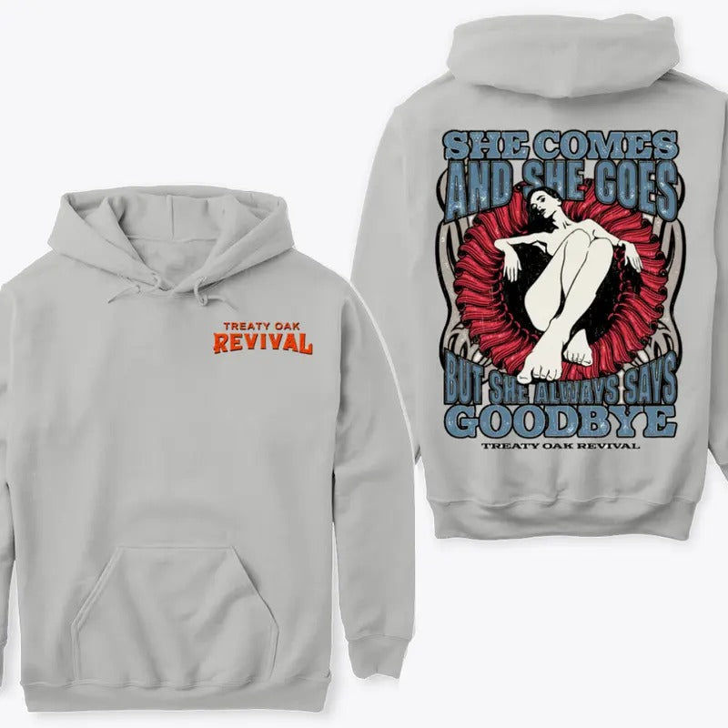 Treaty Oak Revival Jack Rabbit Hoodie Sweatshirt and T-shirt Featuring a Unique Two Sided Print Design Ideal for Trendy Music Fans Looking for Stylish and Comfortable Apparel for Casual Outings or Concerts