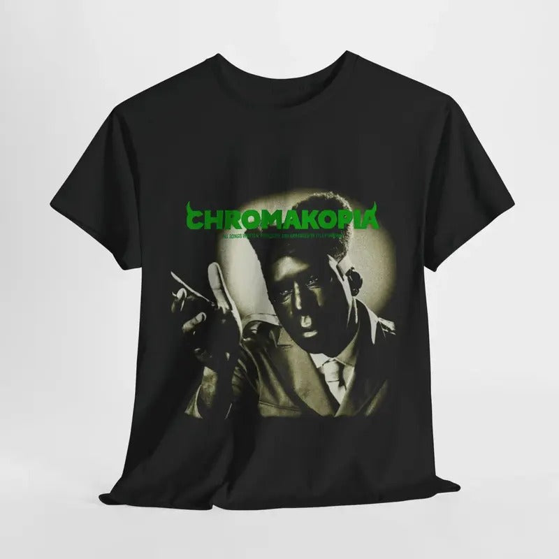 Tyler the Creator Chromakopia shirt, rap album merch, hip-hop fashion, music fan apparel, trendy streetwear, Tyler fan gear
