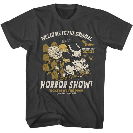 Universal Monsters - Welcome To - American Classics - Smoke Adult Short Sleeve T-Shirt