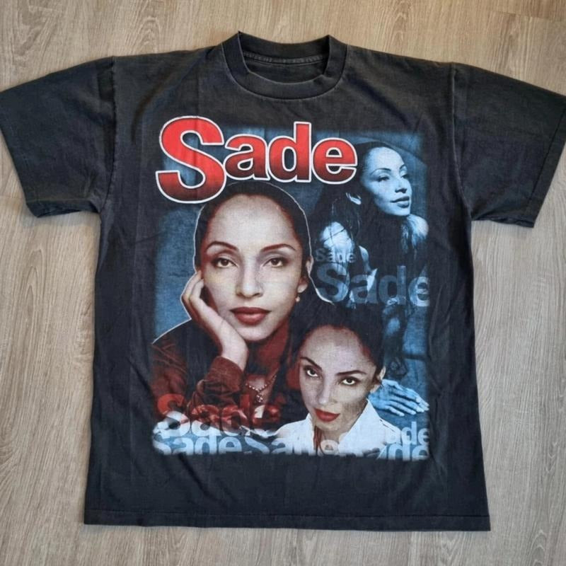 Vintage SADE Shirt L OVP Lovers Rock Tour 2001 Reprint Raptee Adu King Of Sorrow, Y2K Music Tshirt, Gift For Fan, Unisex T-Shirt, Short Sleeve Tee Shirt, Classic Cotton Unisex Tshirt Fabric Menswear