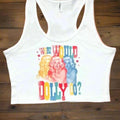 What Would DIIly Do? Crop Tank, Baby Tee, Tank Top, Crop Top Y2K Shirt, Political Activism, LGBTQ Rights, Free Speech, Feminist Shirt, Gift For Her