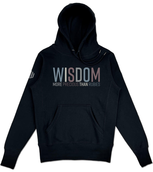 Wisdom Elevated Hoodie (Black & Multi-Grain)