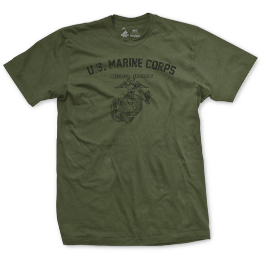 WW2 Vintage USMC Training T-Shirt Style001