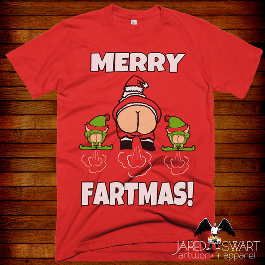 Funny Christmas T-shirt Fart Merry Fartmas!