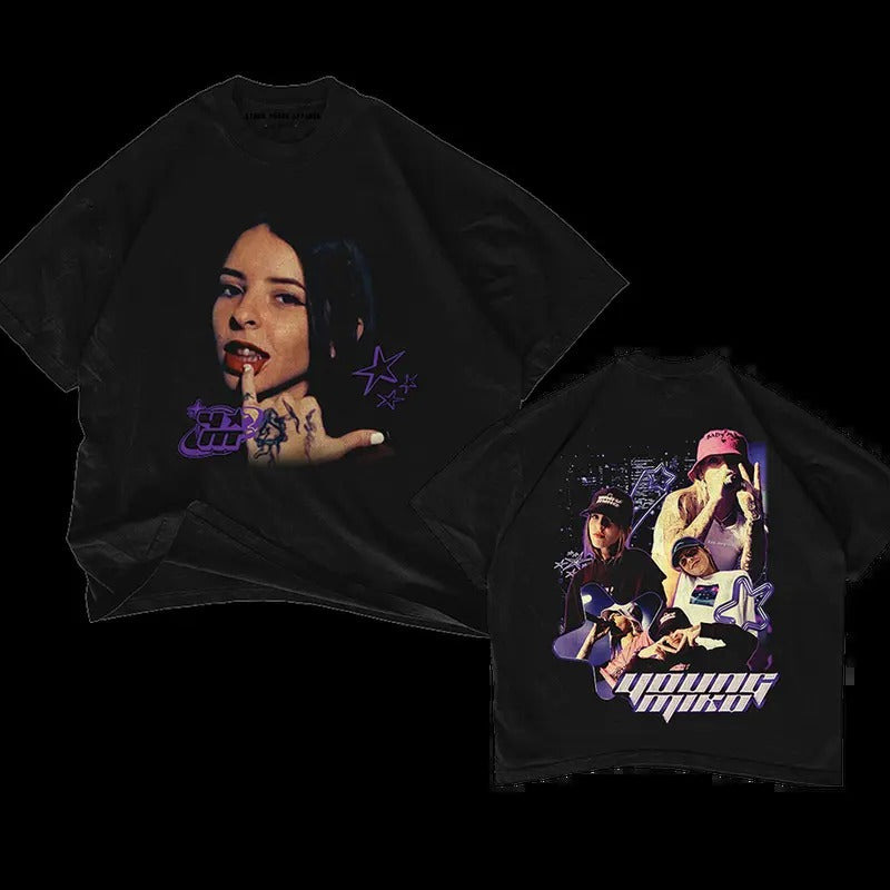 YOUNG MIKO V2 Double Sided Y2K T Shirt