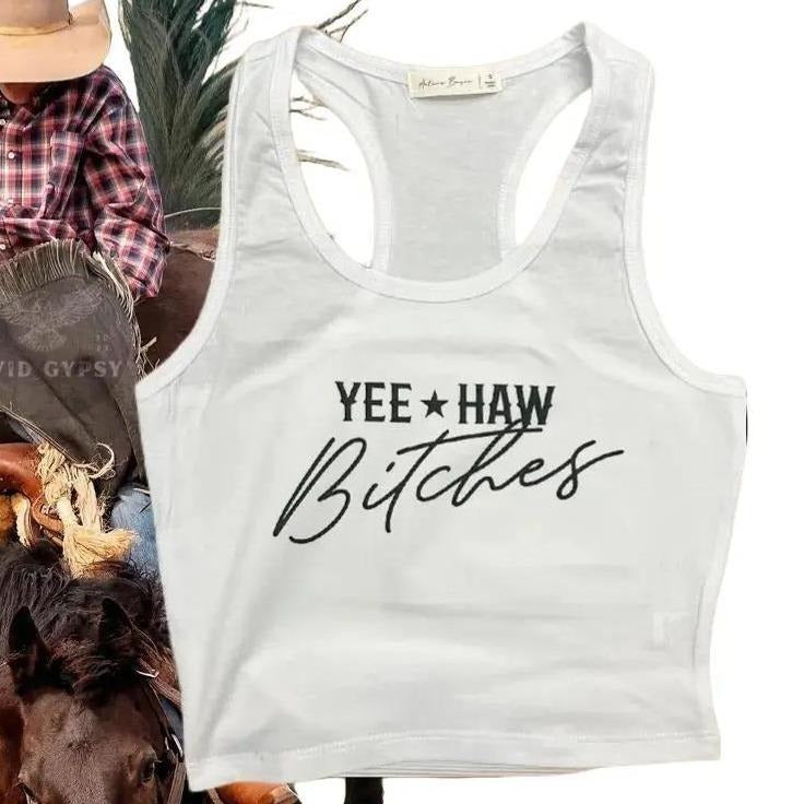 Yee Haw Bittchess - Crop Tank, Baby Tee, Crop Tank Top Y2K Shirt, Political Activism, LGBTQ Rights, Free Speech, Feminist Shirt, Gift For Her