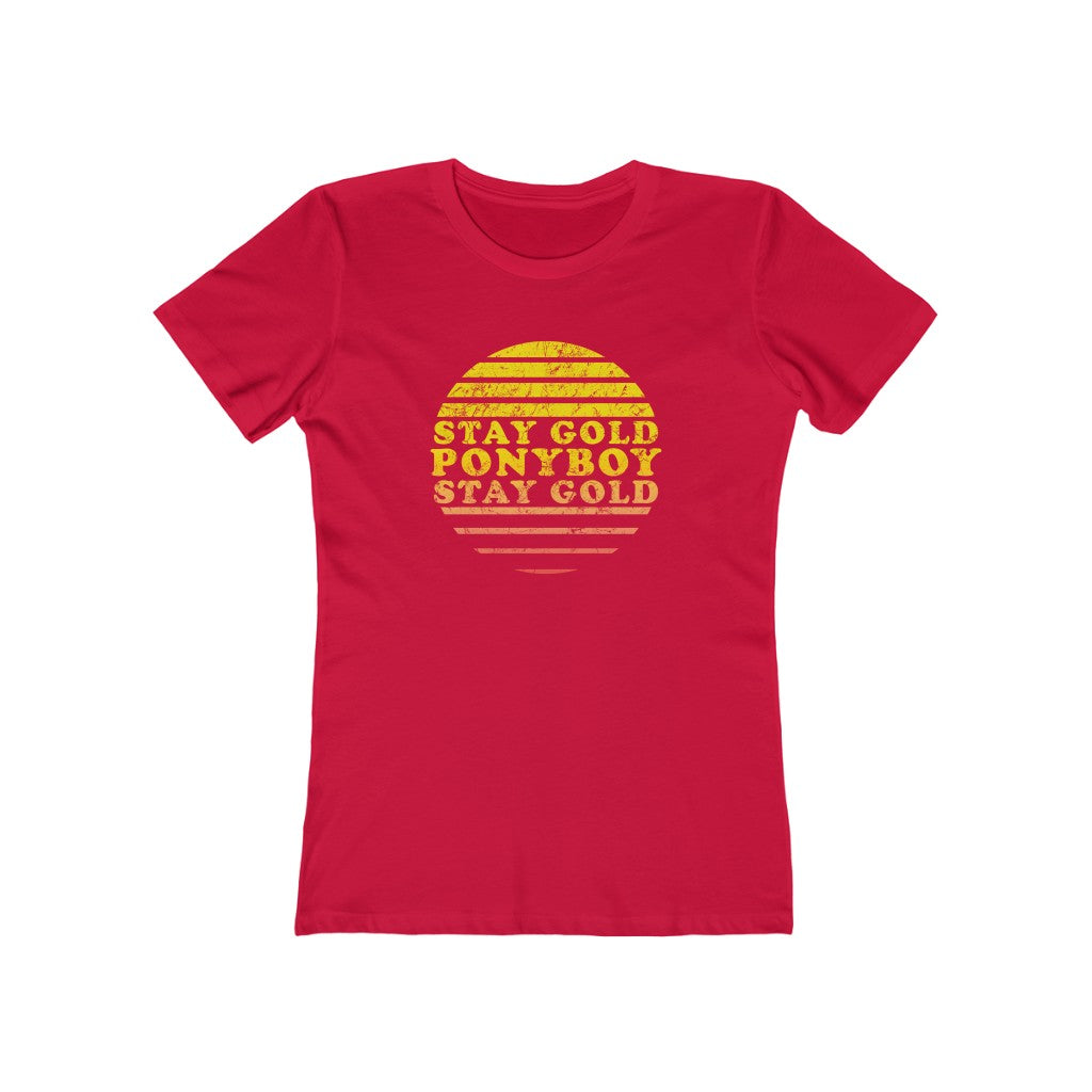 Stay Gold Ponyboy Women's Boyfriend Tee