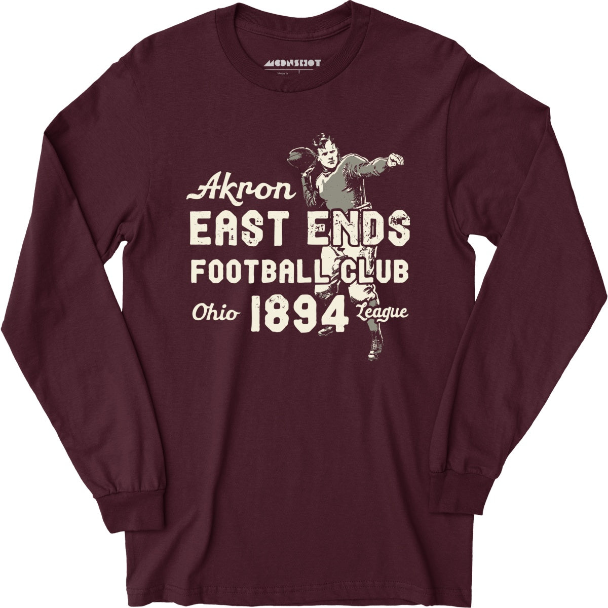 Akron East Ends - Ohio - Vintage Defunct Football Teams - Long Sleeve T-Shirt