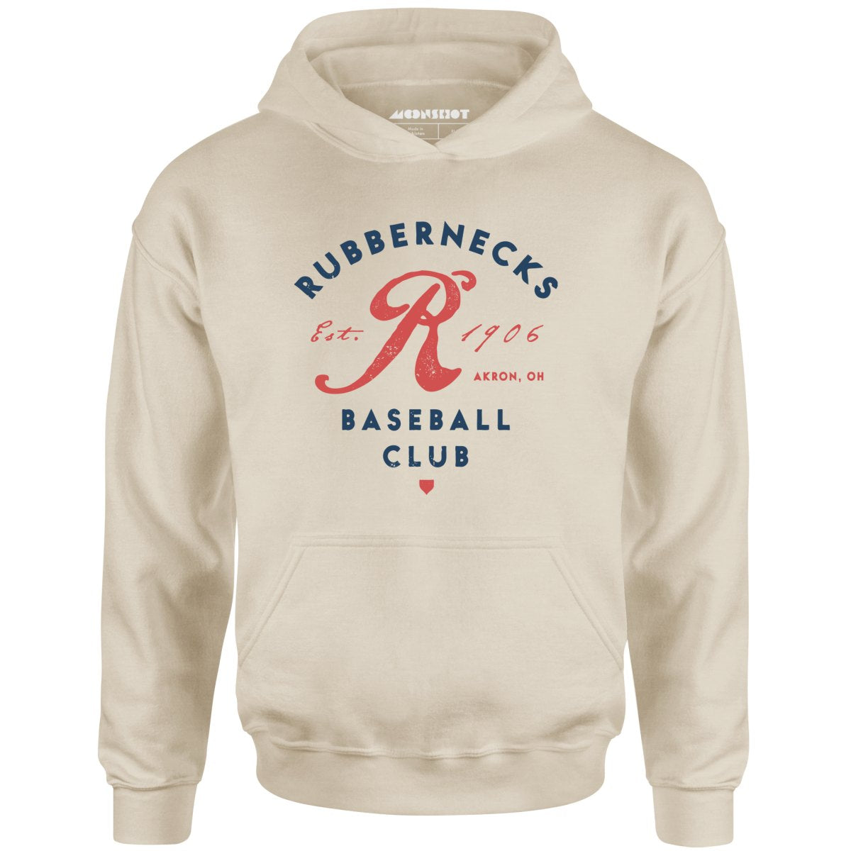 Akron Rubbernecks - Ohio - Vintage Defunct Baseball Teams - Unisex Hoodie