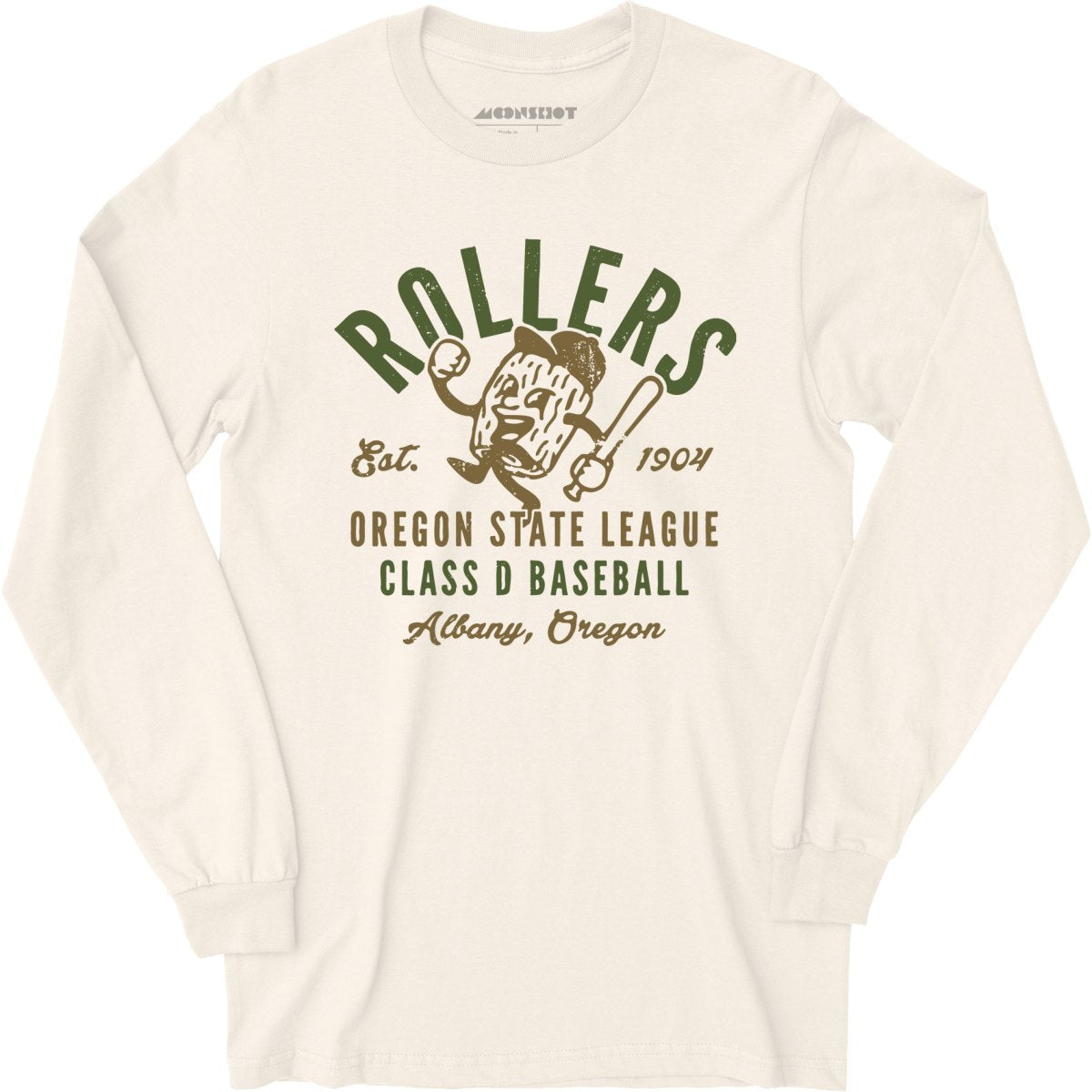 Albany Rollers - Oregon - Vintage Defunct Baseball Teams - Long Sleeve T-Shirt