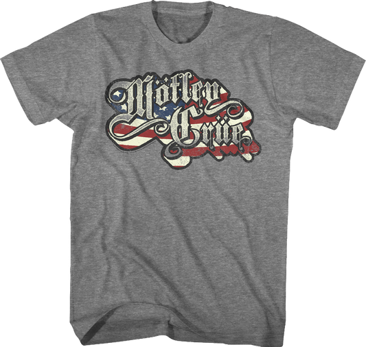 American Flag Motley Crue T-Shirt