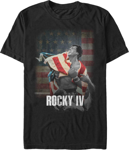American Flag Rocky IV T-Shirt