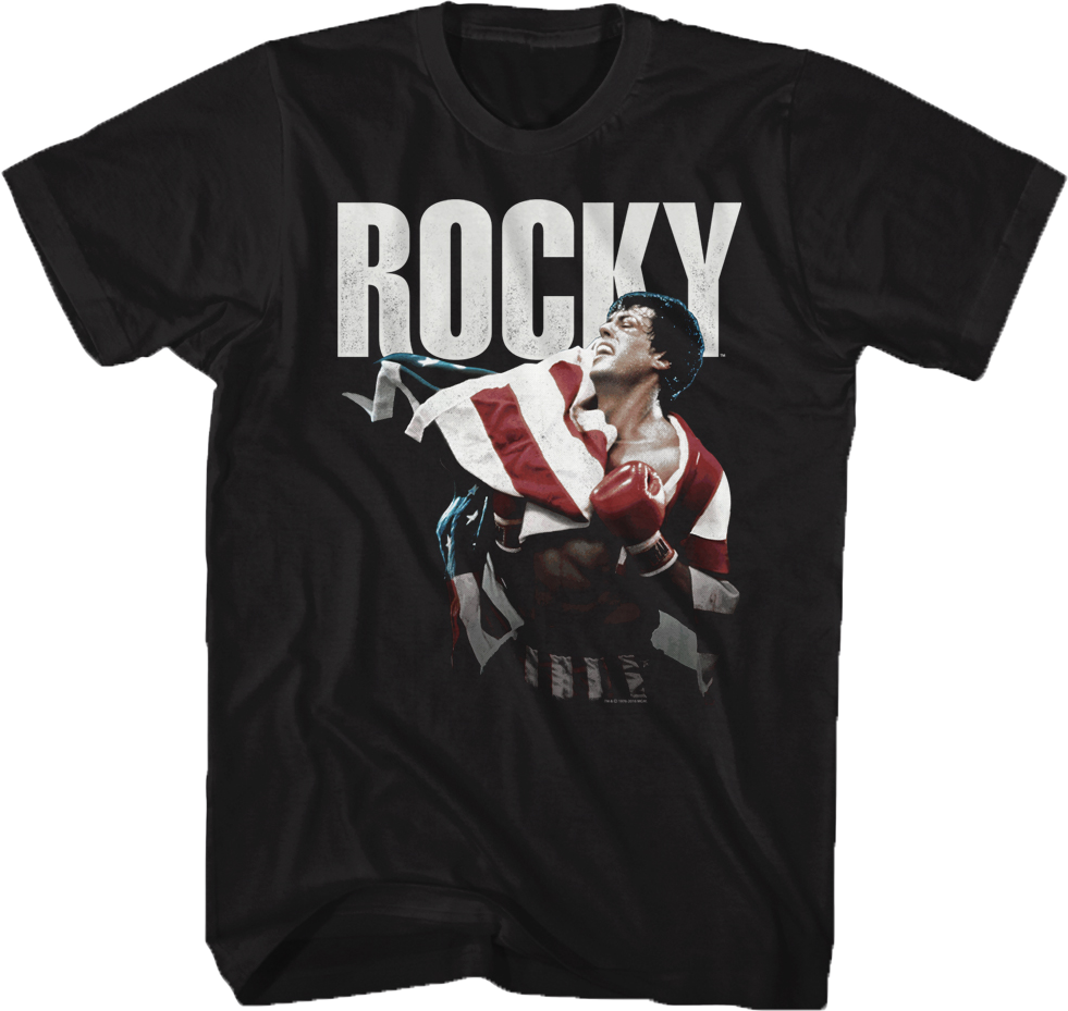American Flag Rocky T-Shirt