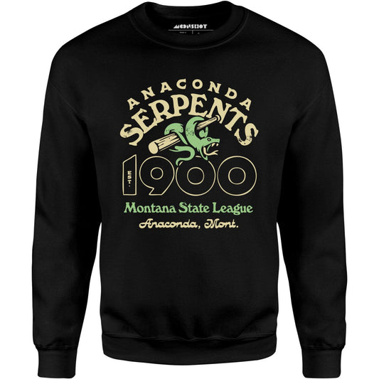 Anaconda Serpents - Montana - Vintage Defunct Baseball Teams - Unisex Sweatshirt