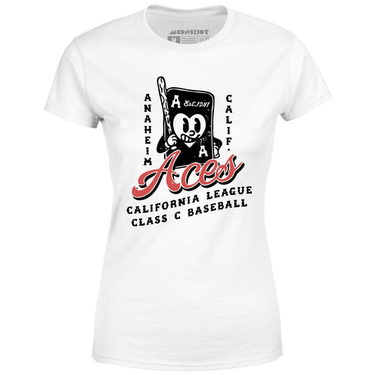 Anaheim Aces - California - Vintage Defunct Baseball Teams - Women's T-Shirt