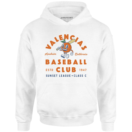 Anaheim Valencias - California - Vintage Defunct Baseball Teams - Unisex Hoodie