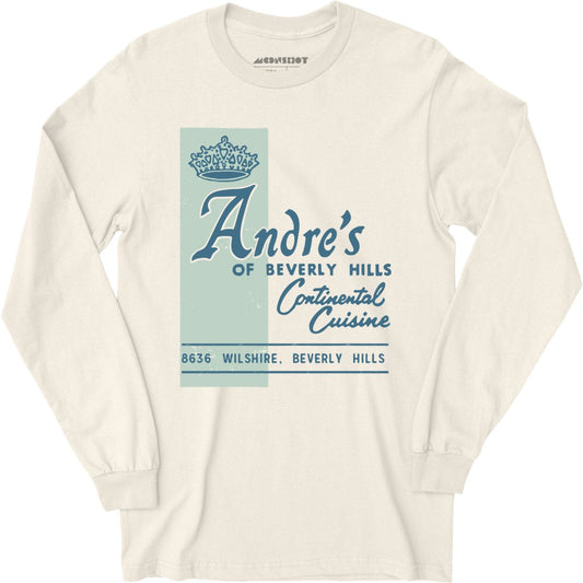 Andre's - Beverly Hills, CA - Vintage Restaurant - Long Sleeve T-Shirt