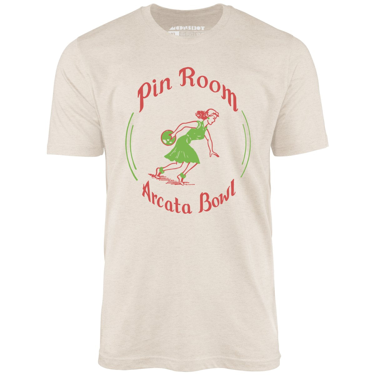 Arcata Bowl Pin Room - Arcata, CA - Vintage Bowling Alley - Unisex T-Shirt