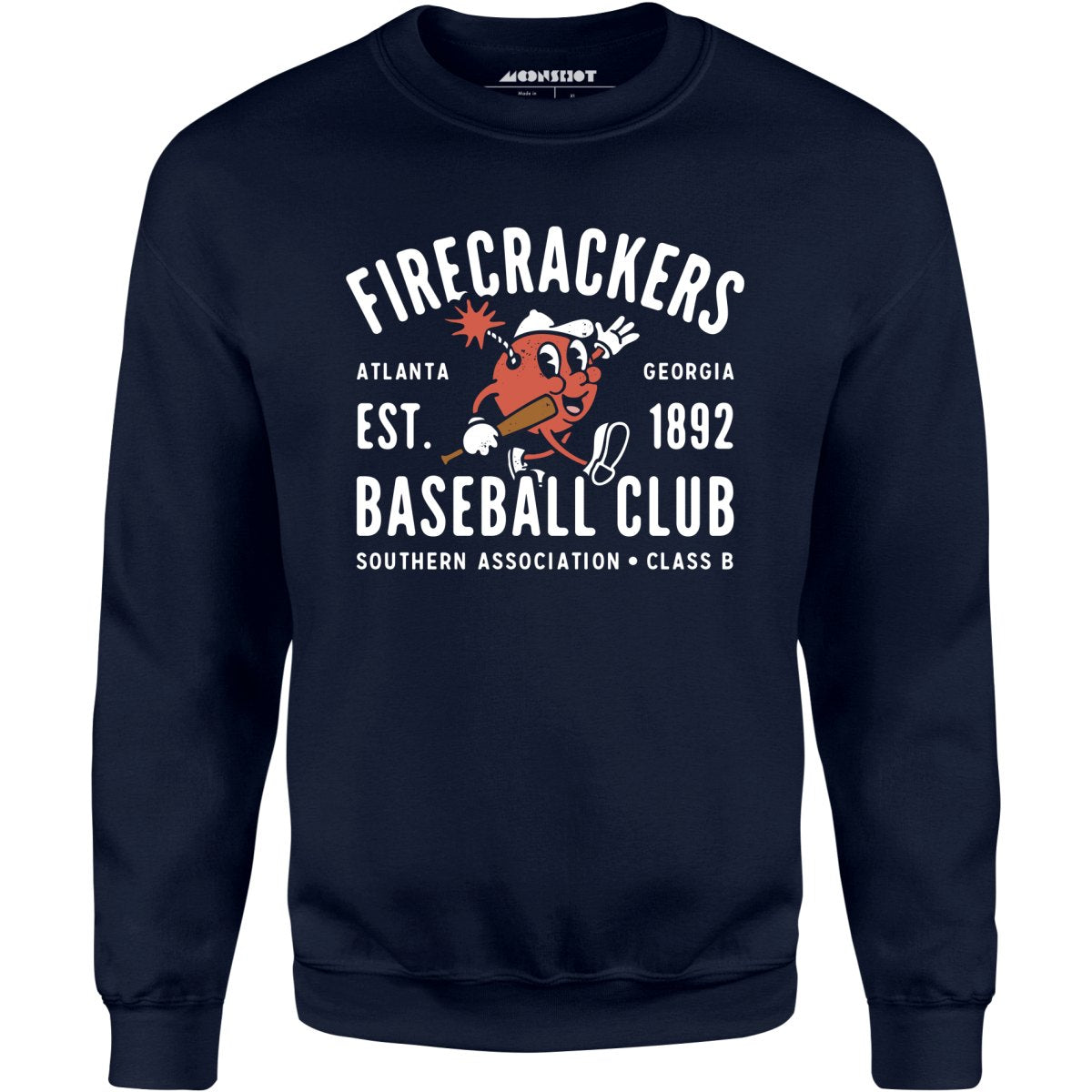 Atlanta Firecrackers - Georgia - Vintage Defunct Baseball Teams - Unisex Sweatshirt