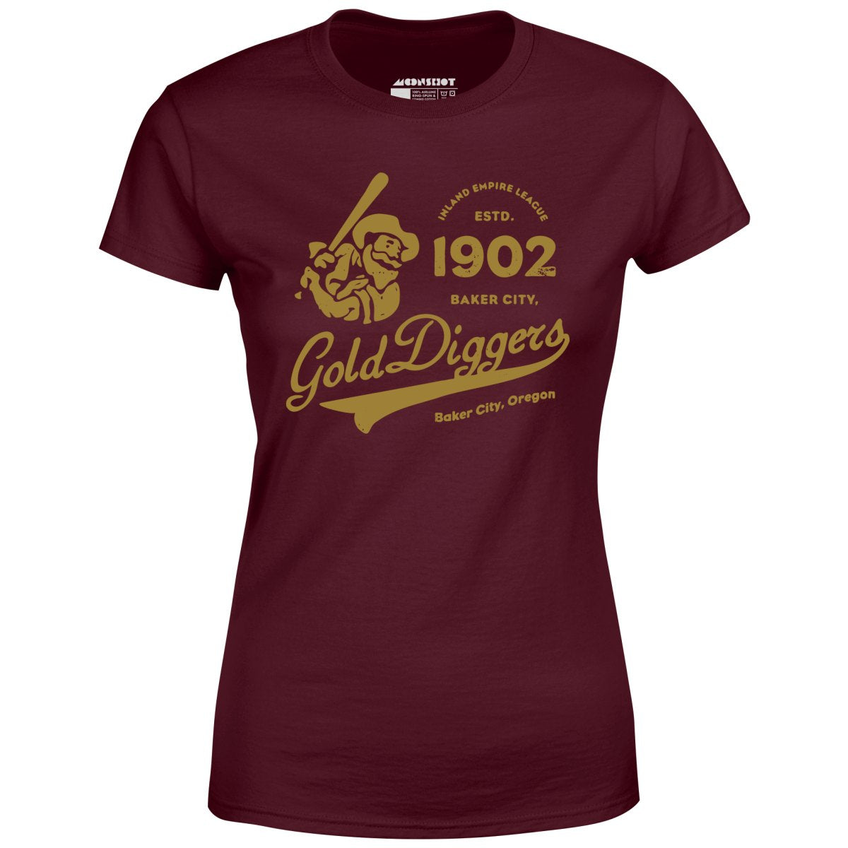Baker City Gold Diggers - Oregon - Vintage Defunct Baseball Teams - Women's T-Shirt