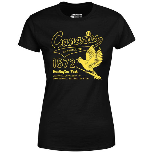 Baltimore Canaries - Maryland - Vintage Defunct Baseball Teams - Women's T-Shirt