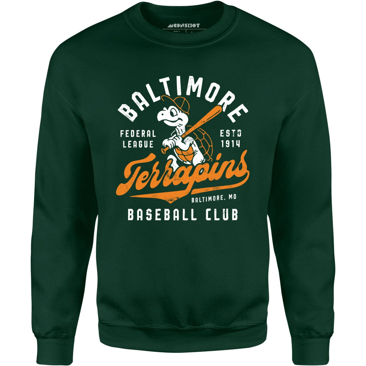 Baltimore Terrapins - Maryland - Vintage Defunct Baseball Teams - Unisex Sweatshirt