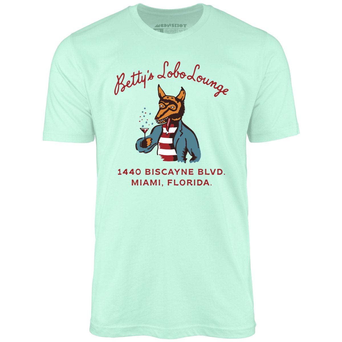 Betty's Lobo Lounge - Miami, FL - Vintage Restaurant - Unisex T-Shirt