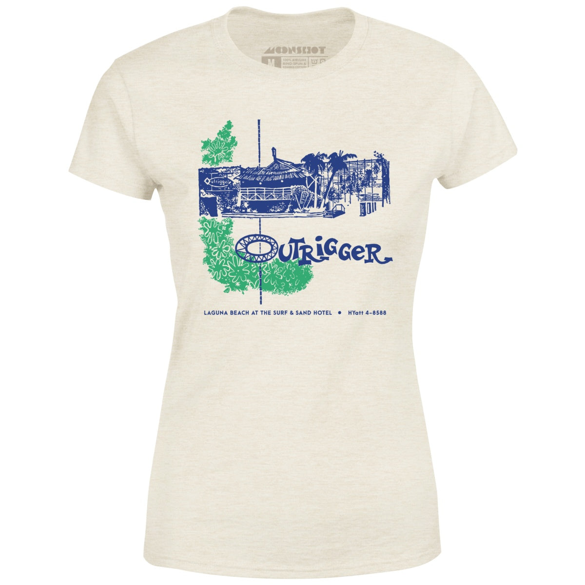 Billingsley's Outrigger v2 - Laguna Beach, CA - Vintage Tiki Bar - Women's T-Shirt