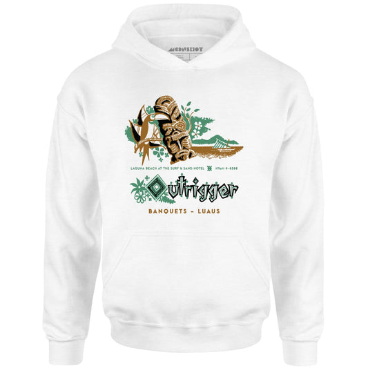 Billingsley's Outrigger v3 - Laguna Beach, CA - Vintage Tiki Bar - Unisex Hoodie