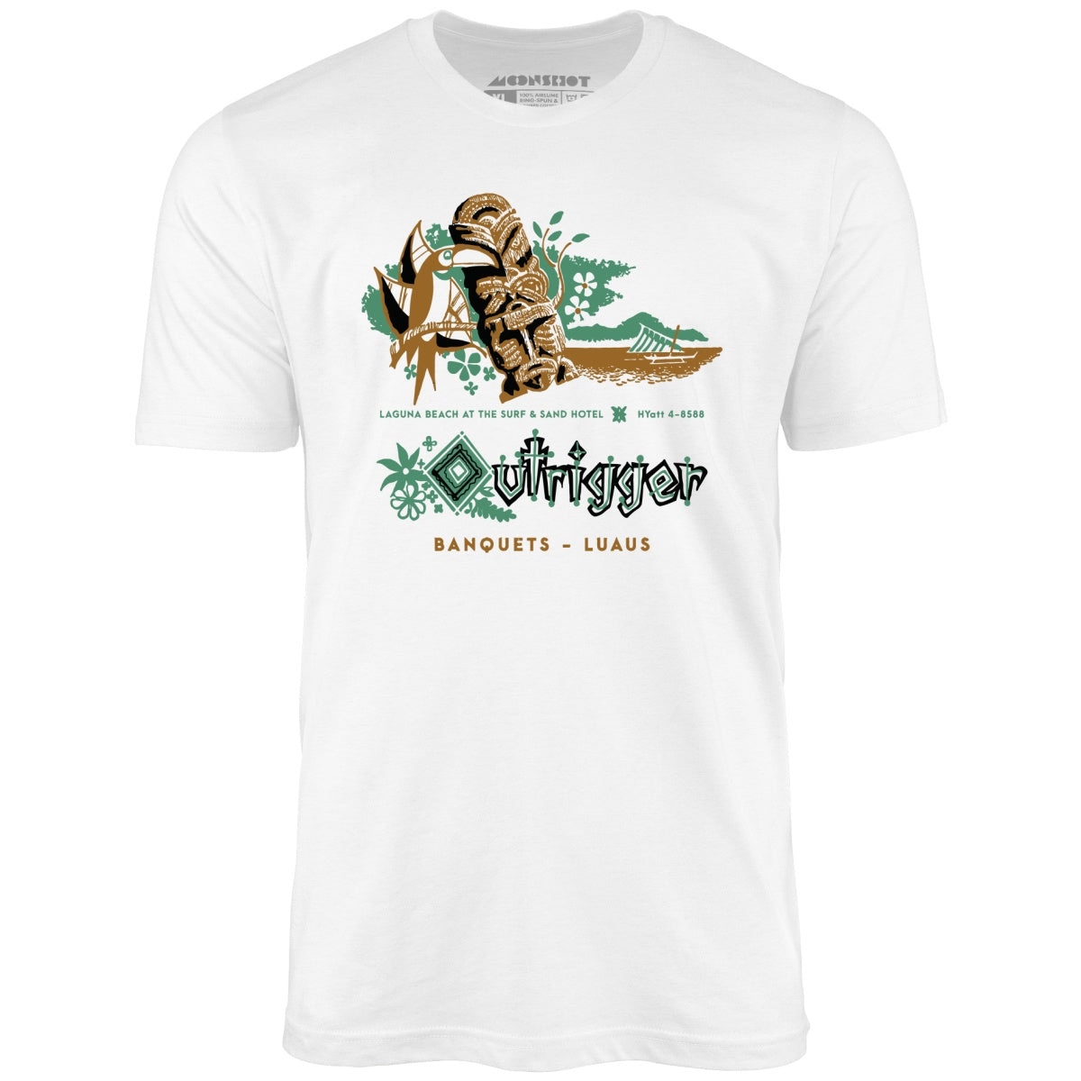 Billingsley's Outrigger v3 - Laguna Beach, CA - Vintage Tiki Bar - Unisex T-Shirt