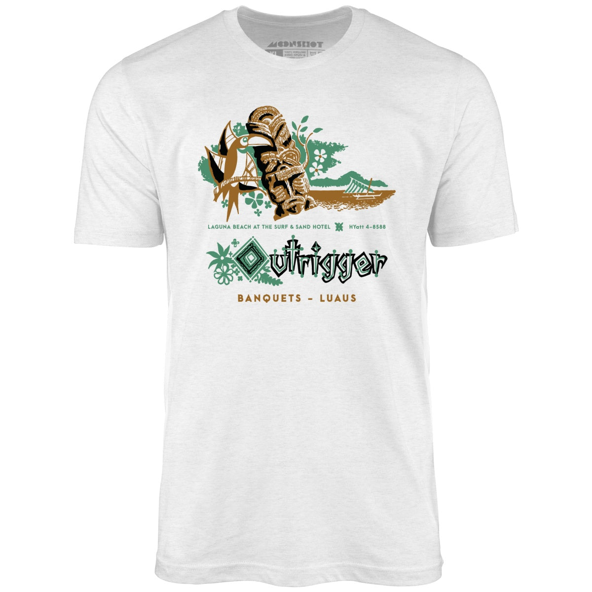 Billingsley's Outrigger v3 - Laguna Beach, CA - Vintage Tiki Bar - Unisex T-Shirt