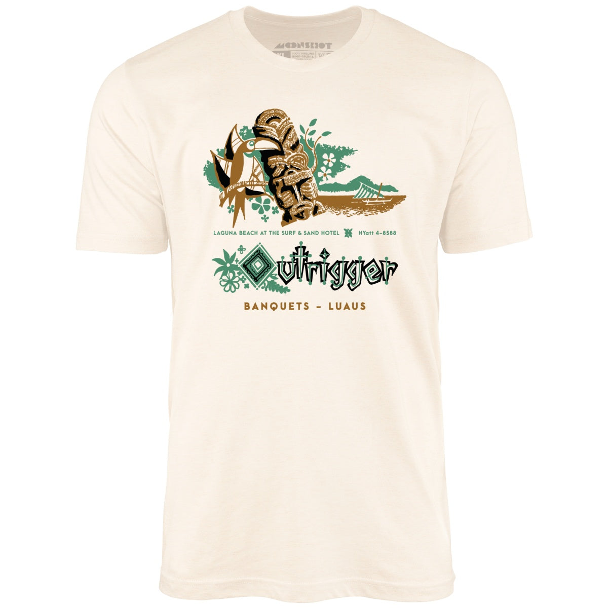 Billingsley's Outrigger v3 - Laguna Beach, CA - Vintage Tiki Bar - Unisex T-Shirt