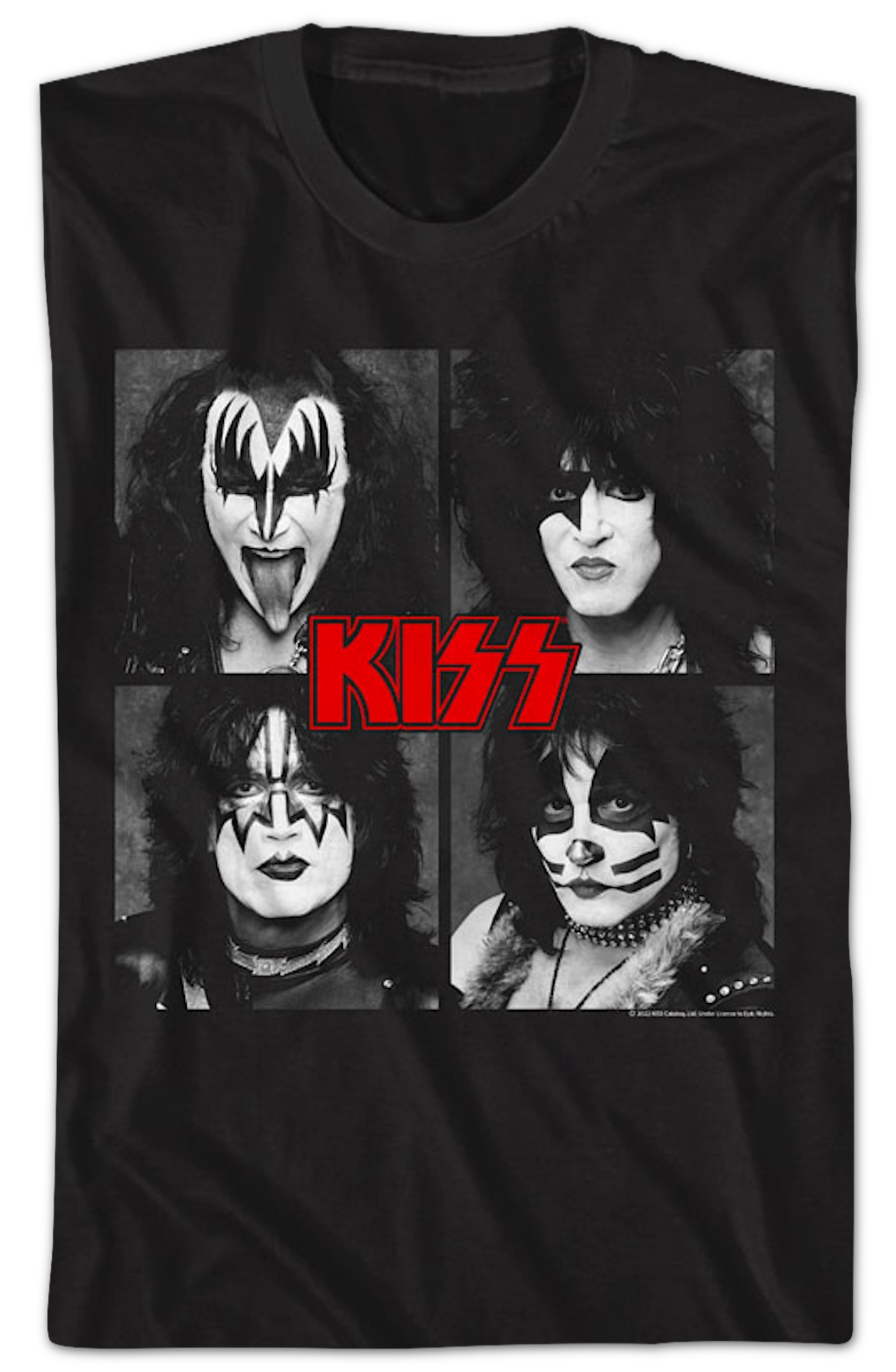 Black And White Photos KISS T-Shirt