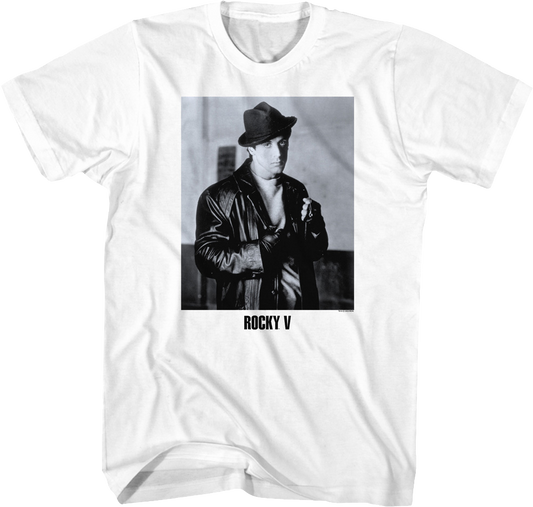Black And White Rocky Balboa Photo Rocky V T-Shirt