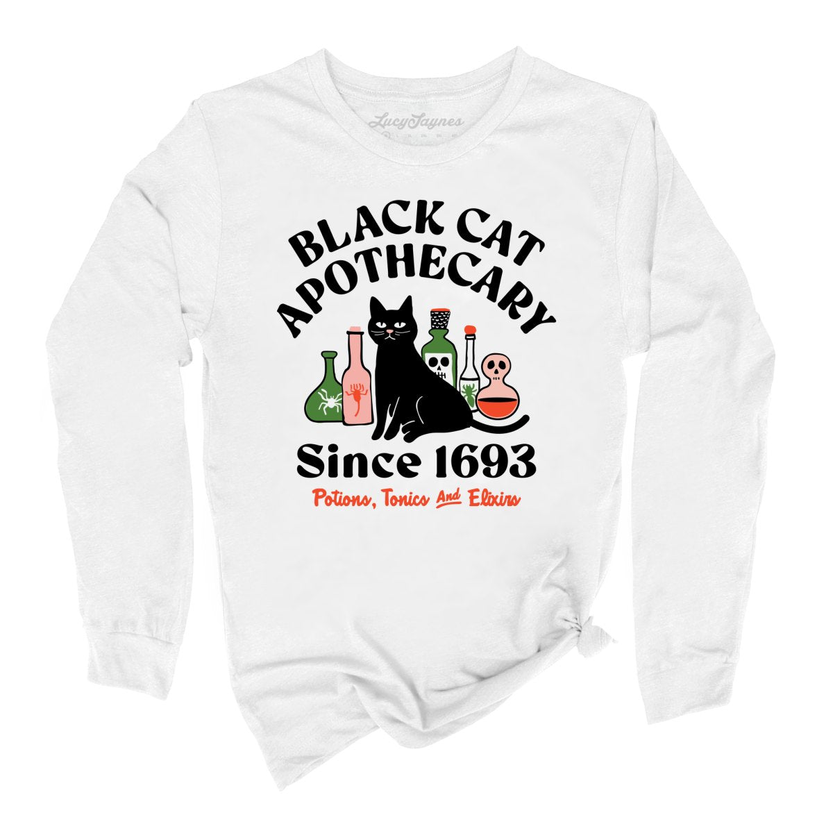 Black Cat Apothecary Long Sleeve Tee