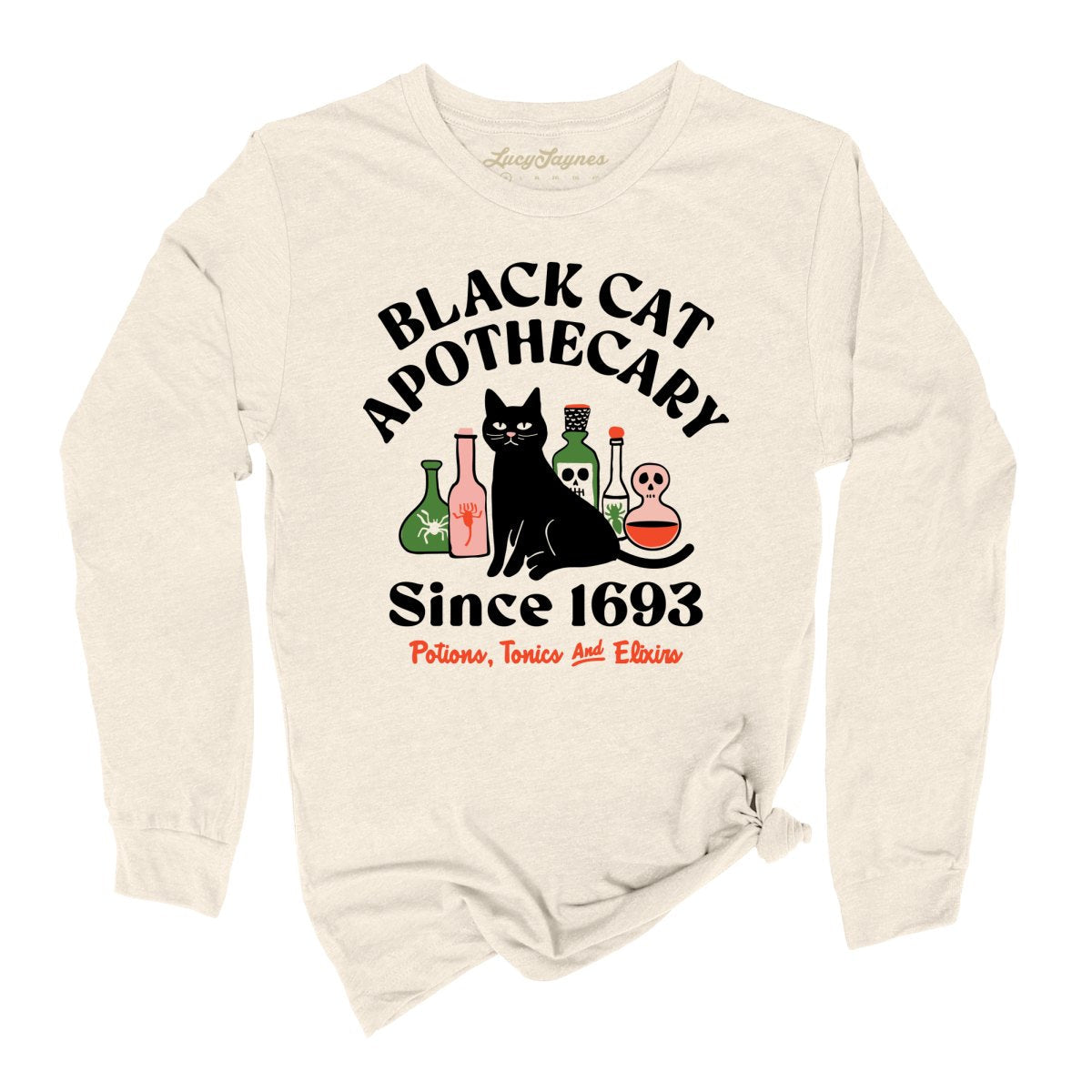 Black Cat Apothecary Long Sleeve Tee