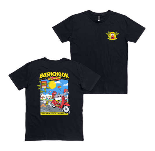 Chooks On Tour: Bali Tee Black