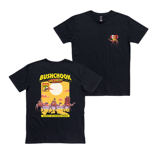 Chooks On Tour: Cable Beach Tee Black