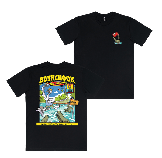 Chooks on Tour: Cahills Crossing Tee Black