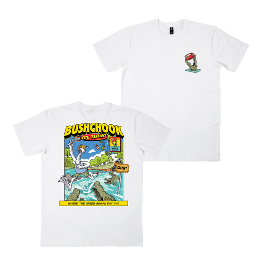 Chooks on Tour: Cahills Crossing Tee White