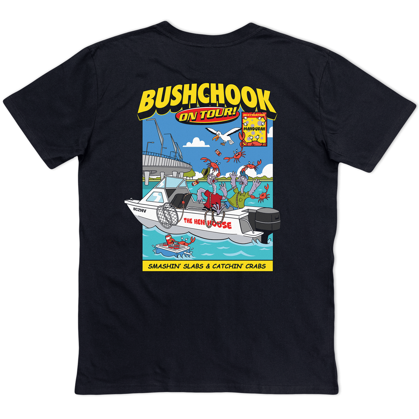 Chooks On Tour: Mandurah Tee Black