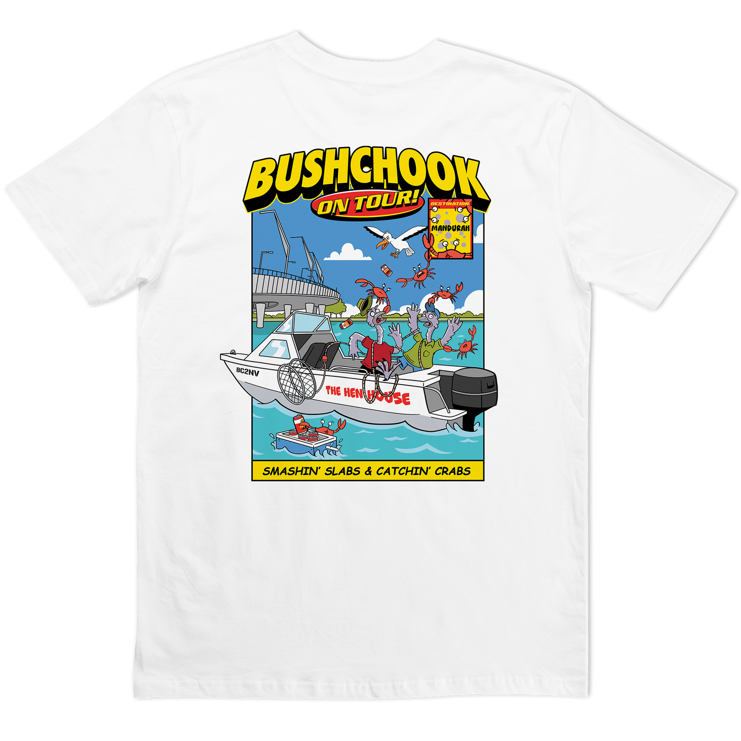 Chooks On Tour: Mandurah Tee White