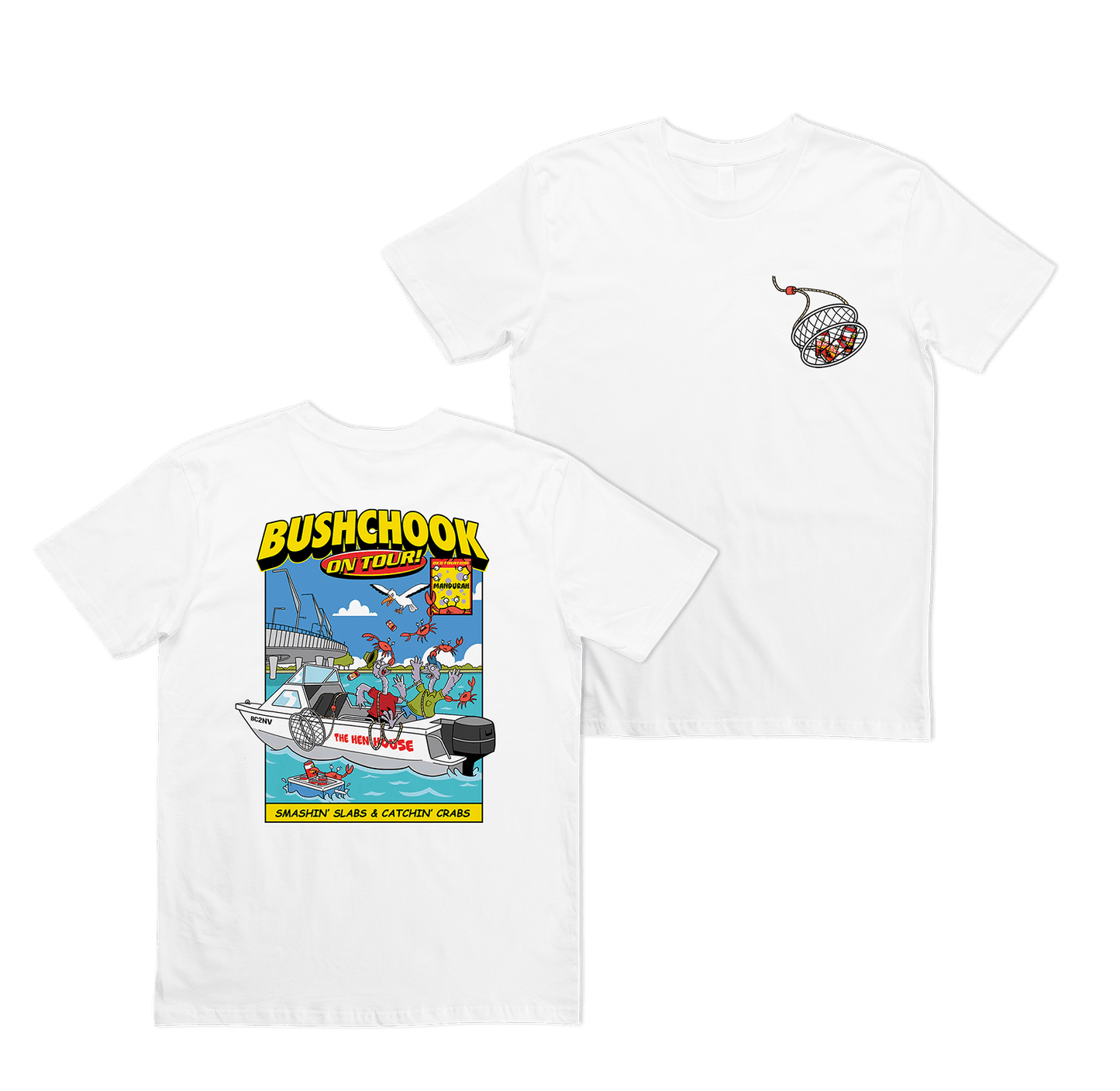 Chooks On Tour: Mandurah Tee White