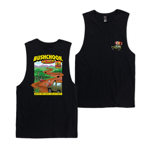 Chooks On Tour: Mundaring Muscle Tee Black