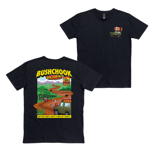 Chooks On Tour: Mundaring Tee Black