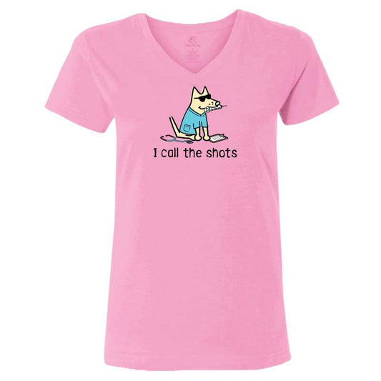 I Call The Shots - Ladies T-Shirt V-Neck