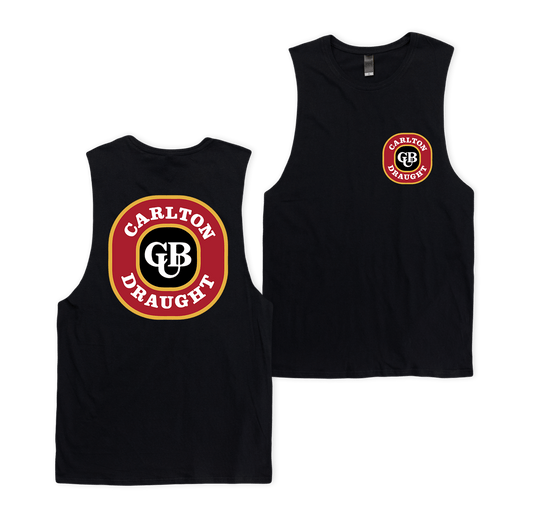 Carlton Draught Vintage Muscle Tee Black