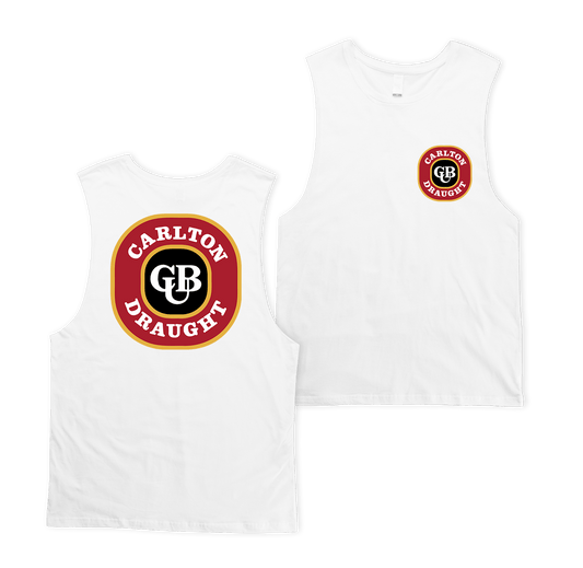 Carlton Draught Vintage Muscle Tee White