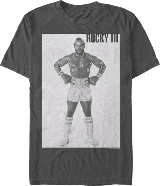 Clubber Lang Black & White Photo Rocky III T-Shirt