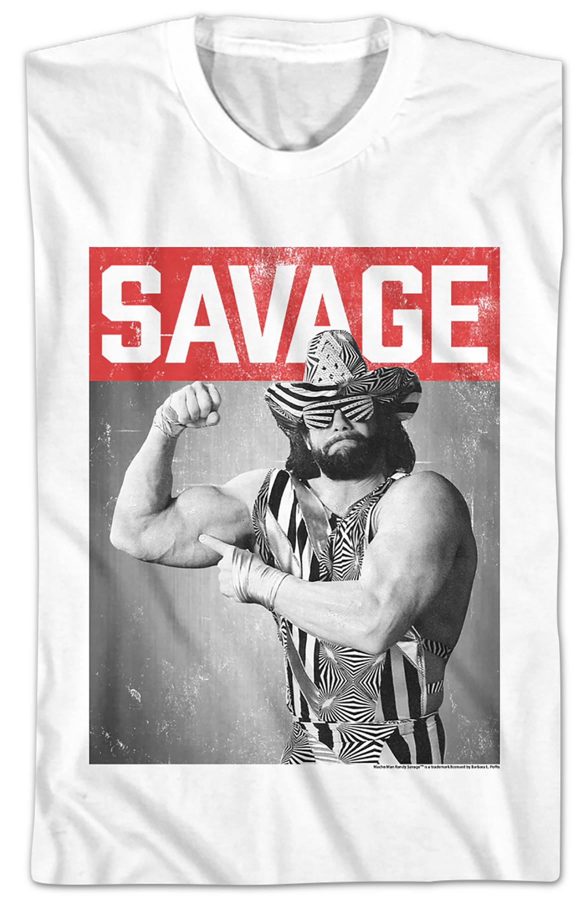 Distressed Photo Macho Man Randy Savage T-Shirt